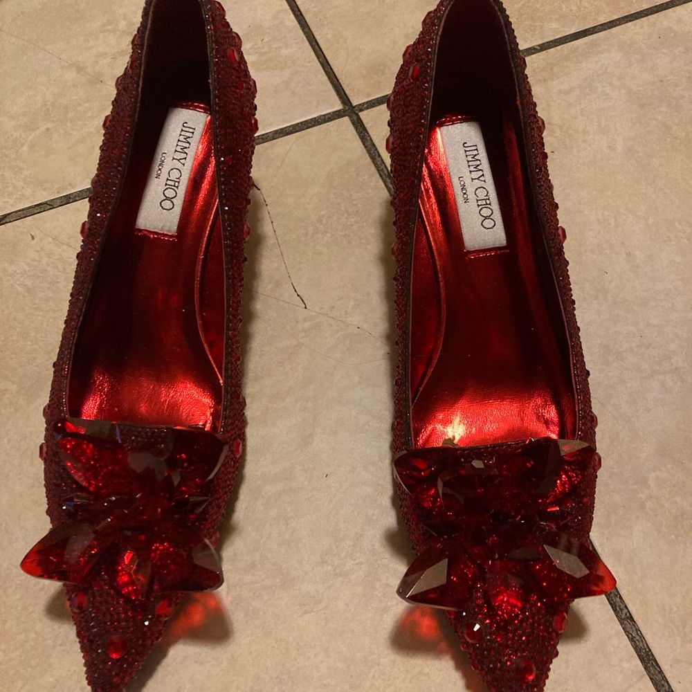 Cinderella jimmy Choo read style shoes absolutely stunning the most beautiful